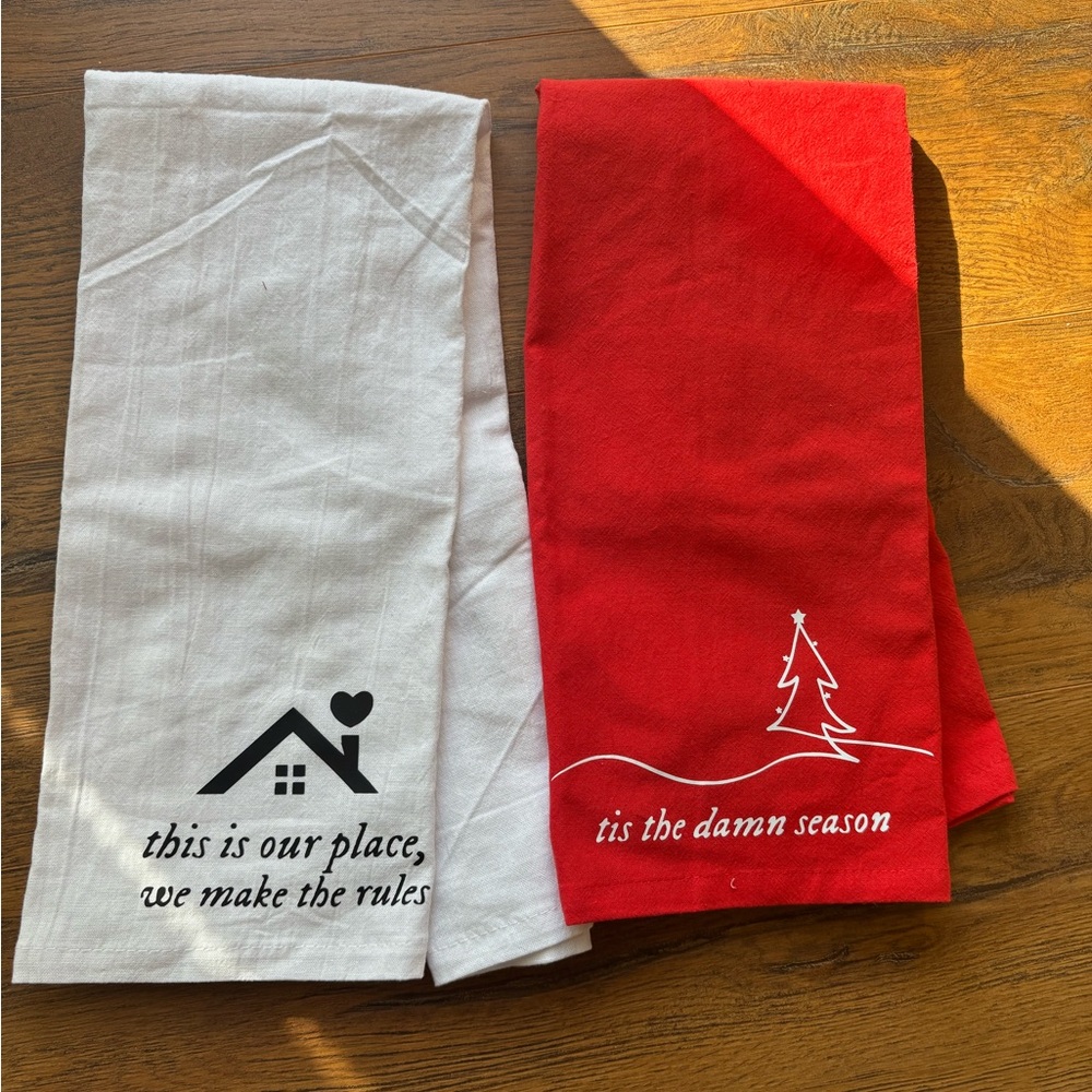 Set of two Taylor Swift tea towels